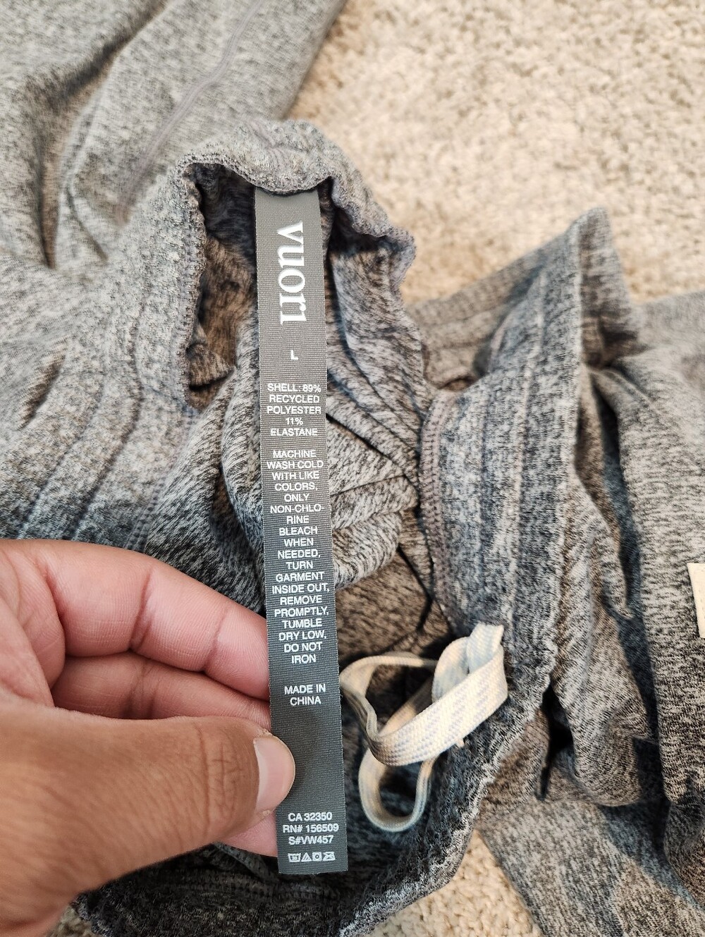 Vuori Boyfriend Jogger DreamKnit Joggers Heather Grey Size Large - Picture 4 of 9